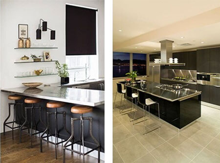 Stainless steel Kitchen Countertops